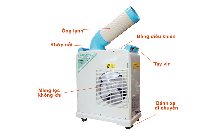 Máy lạnh công nghiệp Nakatomi có thiết kế nhỏ gọn, dễ sử dụng