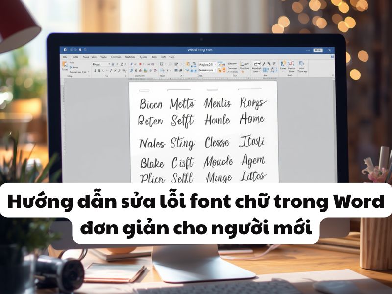 Hướng dẫn sửa lỗi font chữ trong Word đơn giản cho người mới