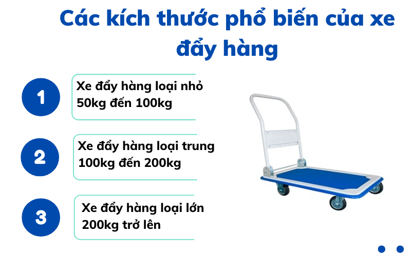 Kích thước xe đẩy hàng