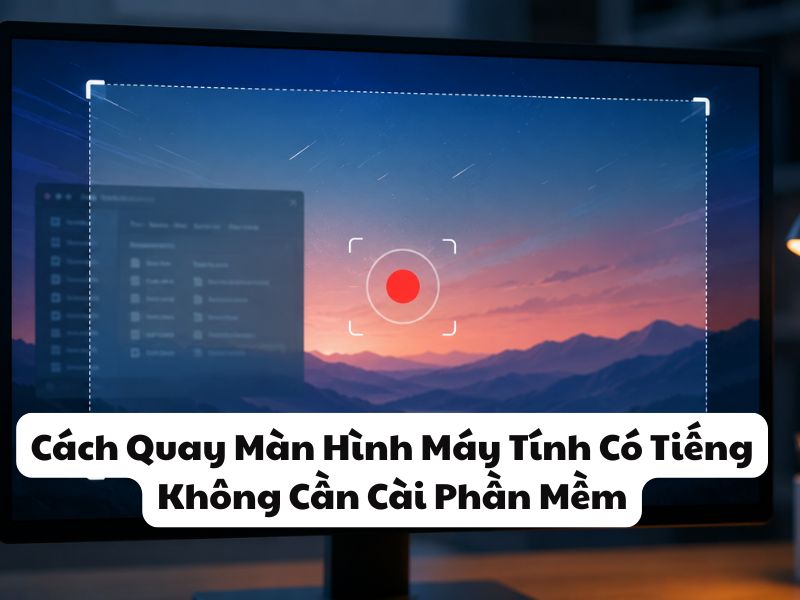 Cách Quay Màn Hình Máy Tính Có Tiếng Không Cần Cài Phần Mềm
