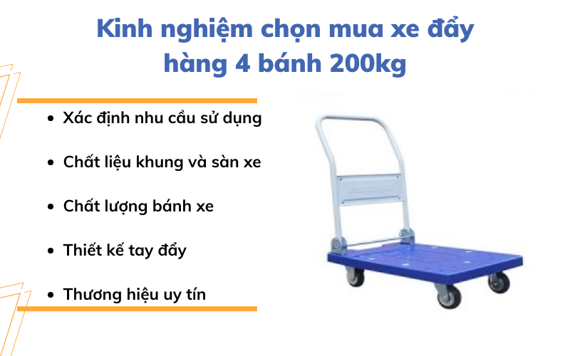 xe đẩy hàng 4 bánh 200kg