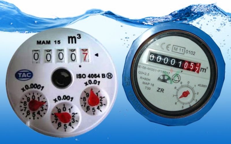 mặt số đồng hồ đo nước