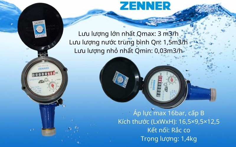 đồng hồ đo nước zenner