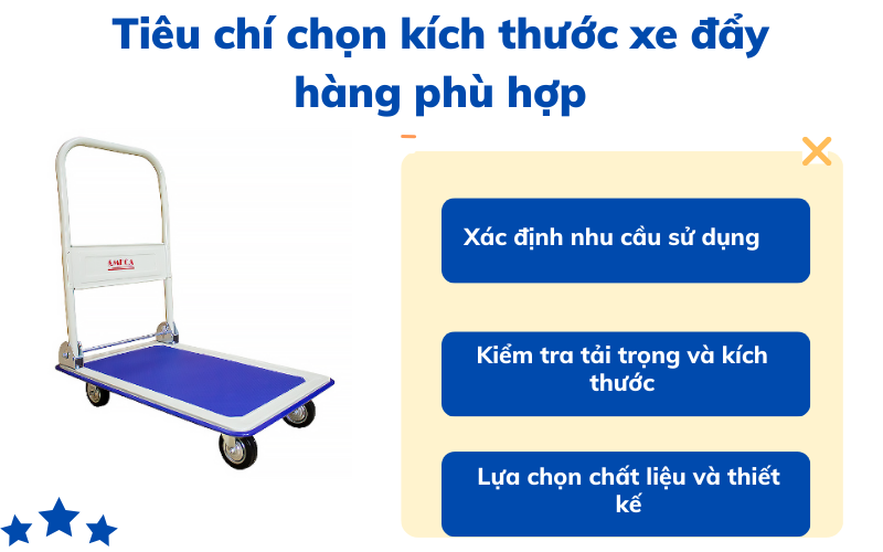 Kích thước xe đẩy hàng