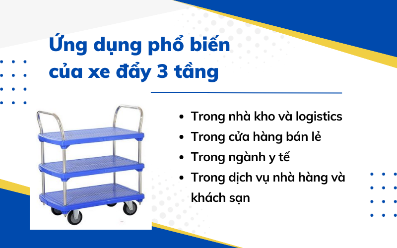 xe đẩy 3 tầng